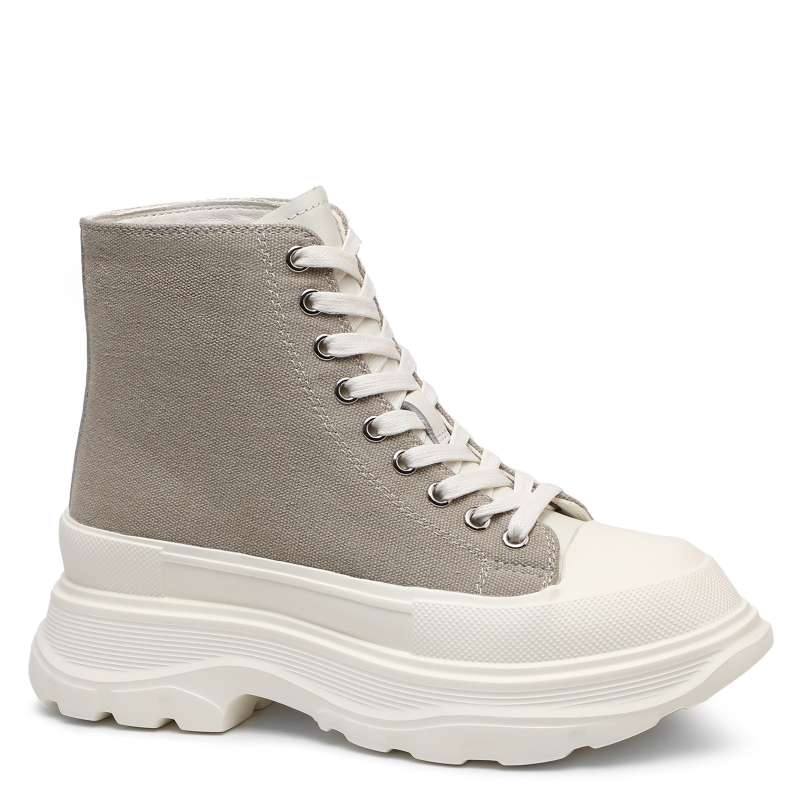 Женские высокие кеды YS-191213-X51/3883724, светло-серый TENDANCE купить по оптовым и розничным ценам