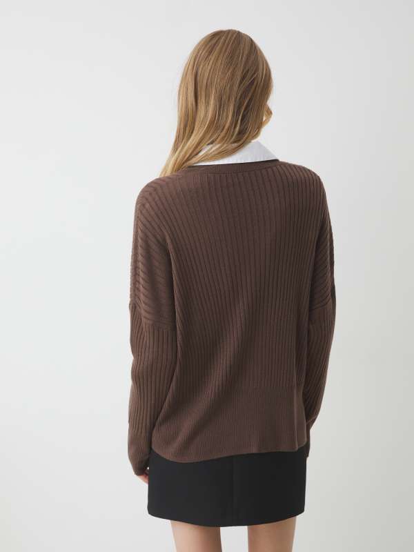 Женский кардиган MLY-S2581/4520367, темно-коричневый MAISON DAVID купить по оптовым и розничным ценам