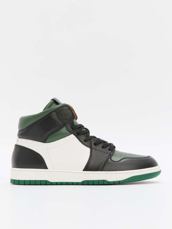 Мужские высокие кеды 04/329/07 (K)/4518290, темно-зеленый NOBLER купить по оптовым и розничным ценам