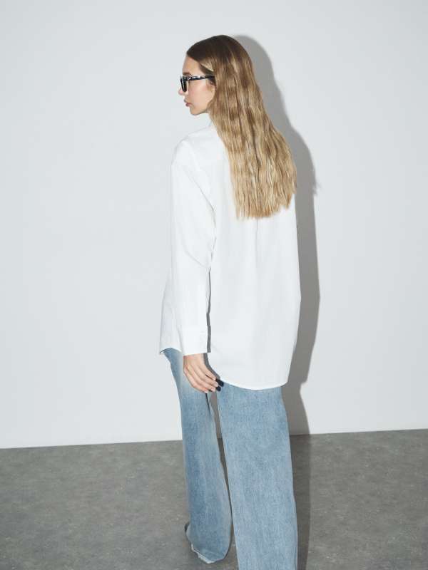 Женская рубашка GJ LS OS POCKET SHIRT W4YH22WGCF1/4890953, белый Guess jeans купить по оптовым и розничным ценам