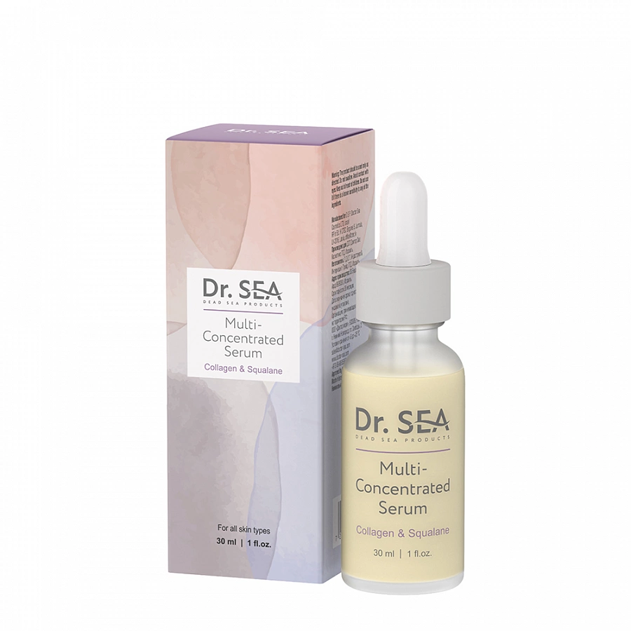 Сыворотка мульти-концентрированная с коллагеном и скваланом / Dr.Sea 30 мл DR.SEA купить по оптовым и розничным ценам