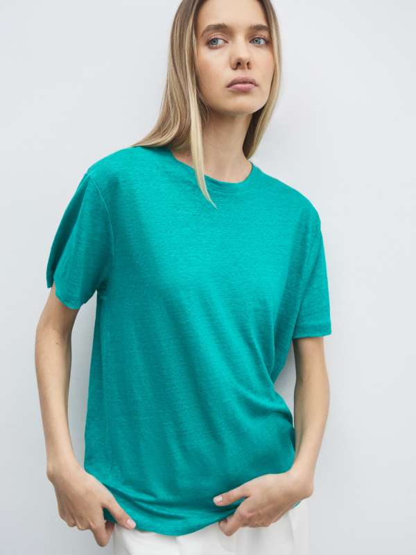 Женская футболка NE2411/4501924, бирюзовый MAISON DAVID купить по оптовым и розничным ценам