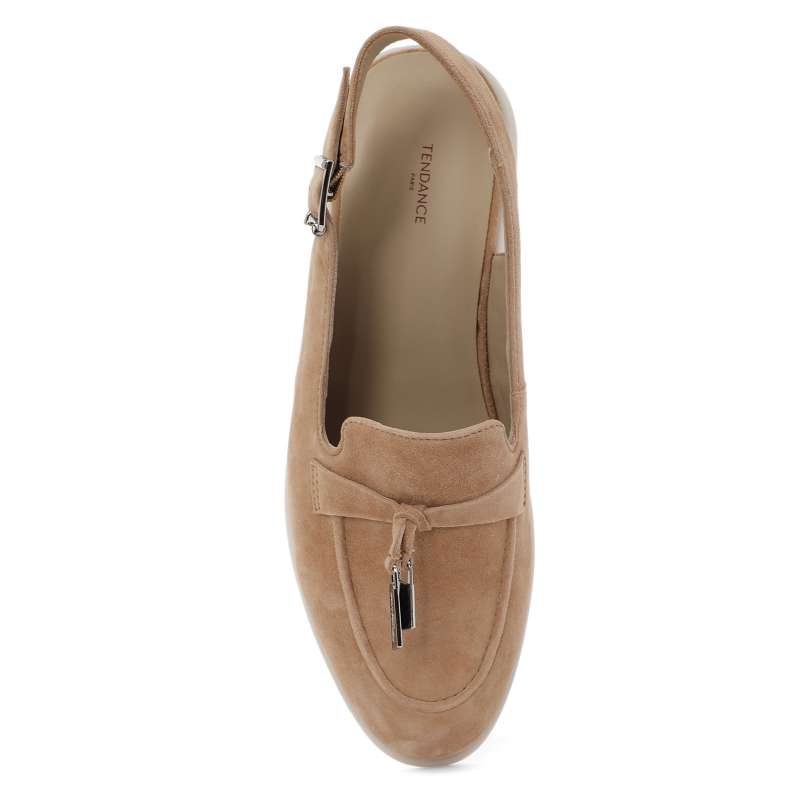 Женские лоферы с открытой пяткой (слинг-бэк) 9363-20W-S/3393024, коричнево-бежевый TENDANCE купить по оптовым и розничным ценам