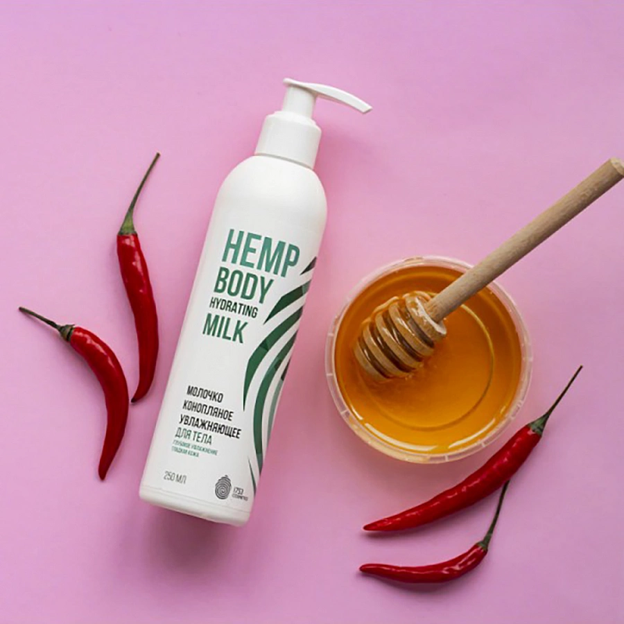 Молочко увлажняющее для тела / Hemp Body Hydrating Milk 1753 cosmetics 250 мл 1753 COSMETICS купить по оптовым и розничным ценам