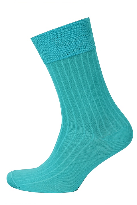 Мужские носки Premium "в рубчик" Морская волна OPIUM купить по оптовым и розничным ценам