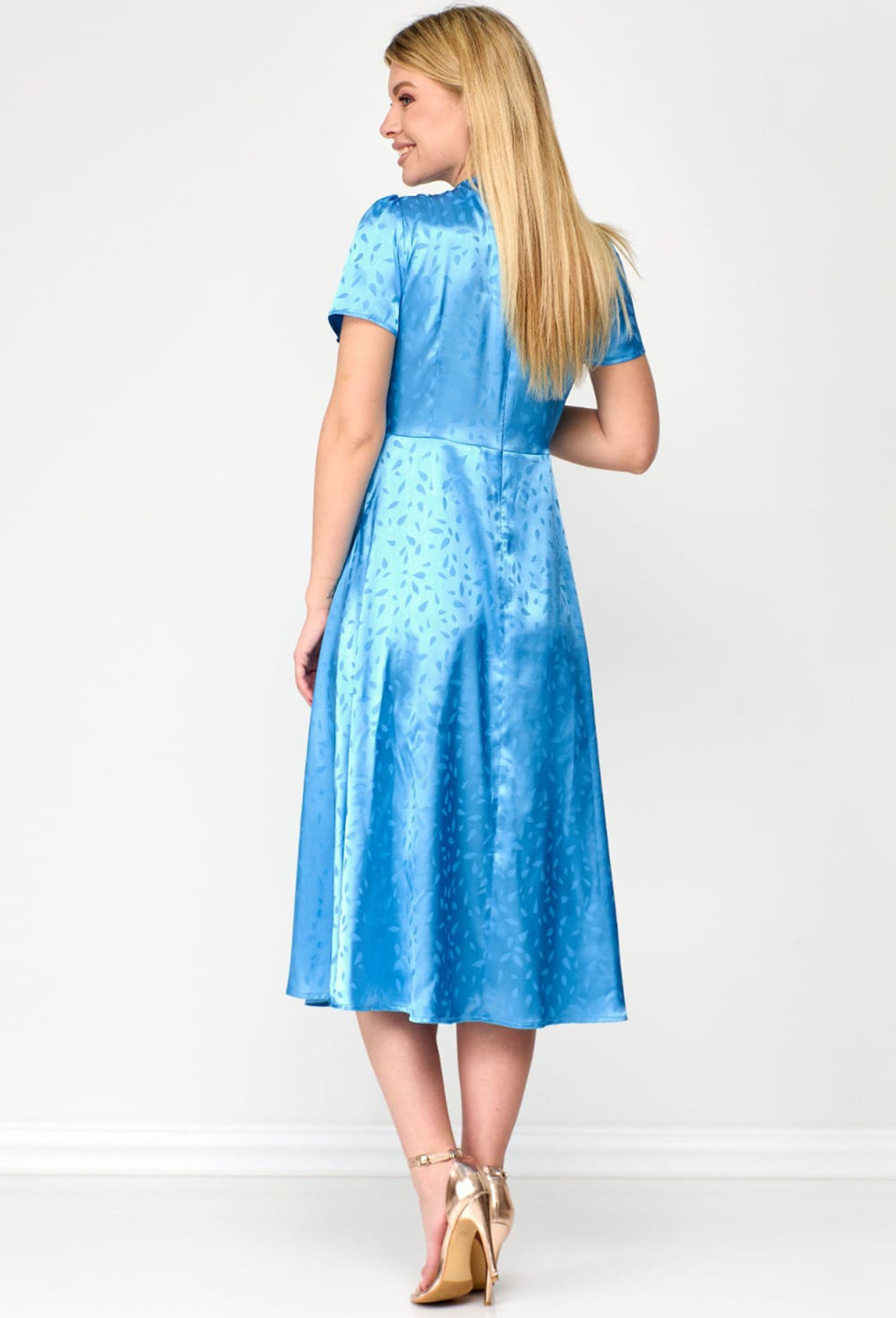 Платье Viola Style 01048 голубой Viola Style купить по оптовым и розничным ценам