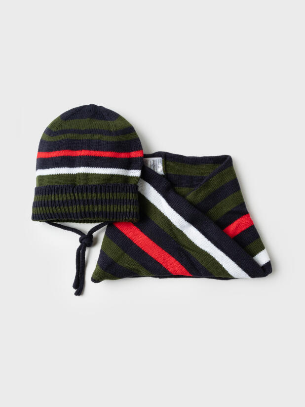 Комплект трикотажный для мальчиков: шапка, снуд 32512209 PlayToday купить по оптовым и розничным ценам