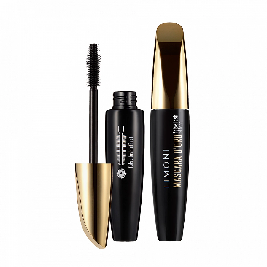 Тушь с эффектом накладных ресниц, тон 01 / Mascara D'oro 01 black LIMONI купить по оптовым и розничным ценам