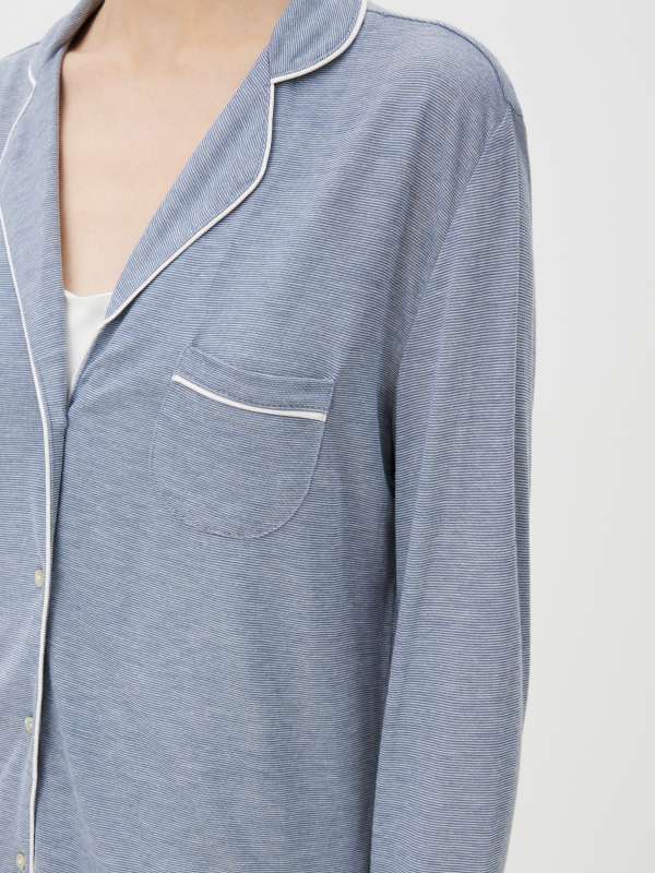 Женская рубашка WARM DAY 6515995/4329517, серо-синий Etam купить по оптовым и розничным ценам