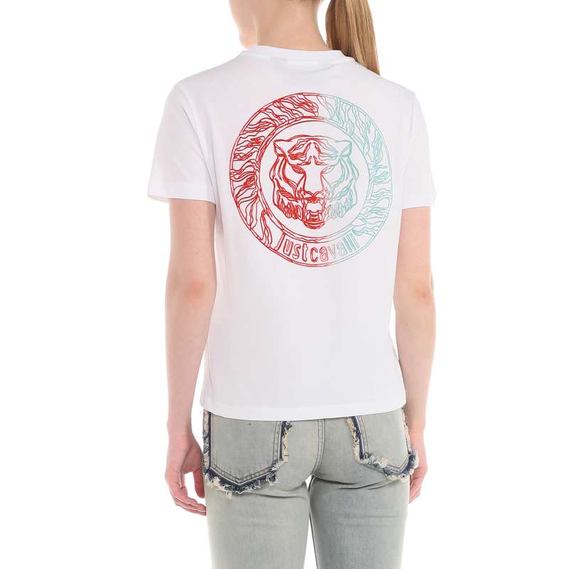 Женская футболка 76PAHC02/3918176, белый JUST CAVALLI купить по оптовым и розничным ценам