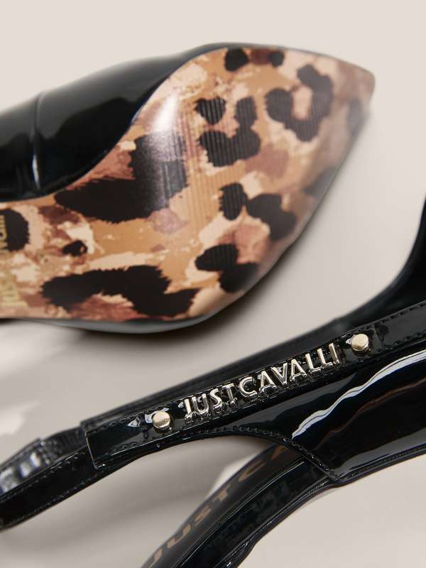 Женские туфли с открытой пяткой (слингбэк) ALYSHA 78RA3S02/4452212, черный JUST CAVALLI купить по оптовым и розничным ценам