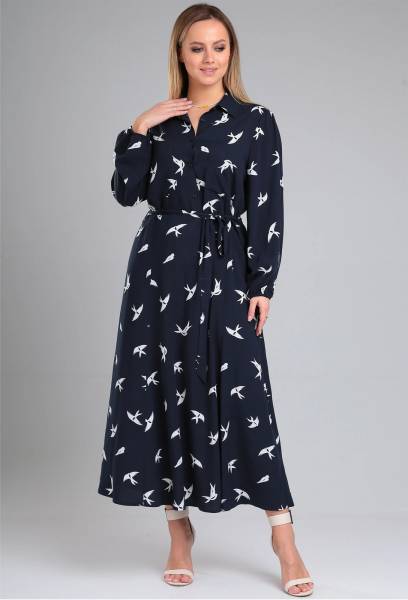 Платье Lady Line 563 темно-синий Lady Line купить по оптовым и розничным ценам