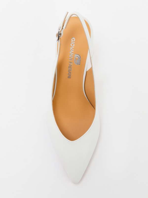 Женские туфли с открытой пяткой (слингбэк) S25454/4515376, белый GIOVANNI FABIANI купить по оптовым и розничным ценам