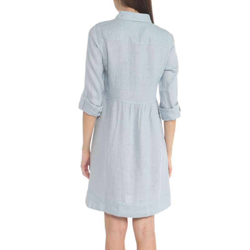 Женское платье-рубашка MLY2113/3611638, светло-голубой MAISON DAVID купить по оптовым и розничным ценам