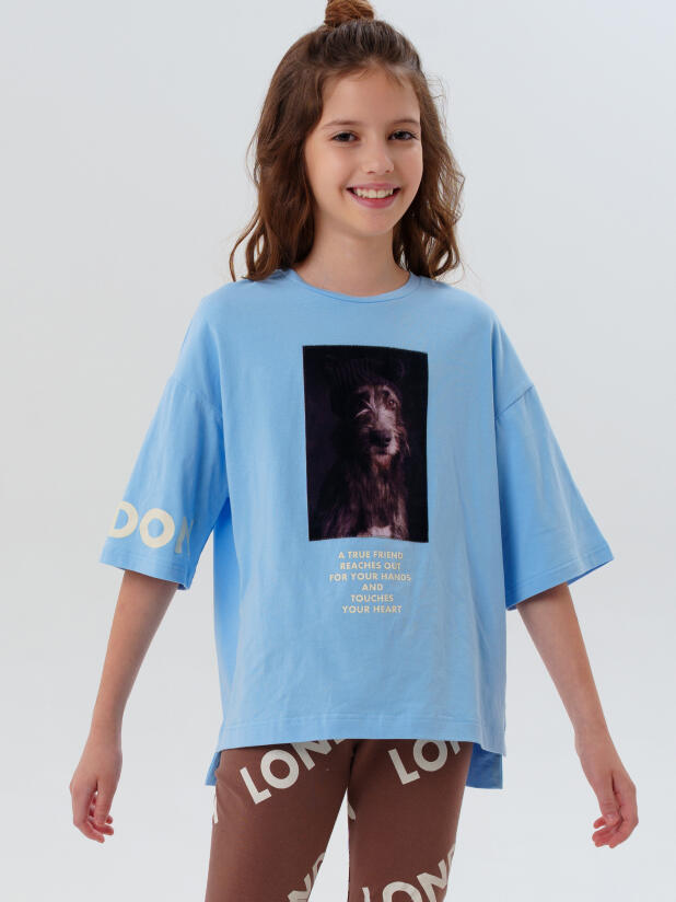 Фуфайка трикотажная для девочек (футболка) 32521466 PlayToday купить по оптовым и розничным ценам