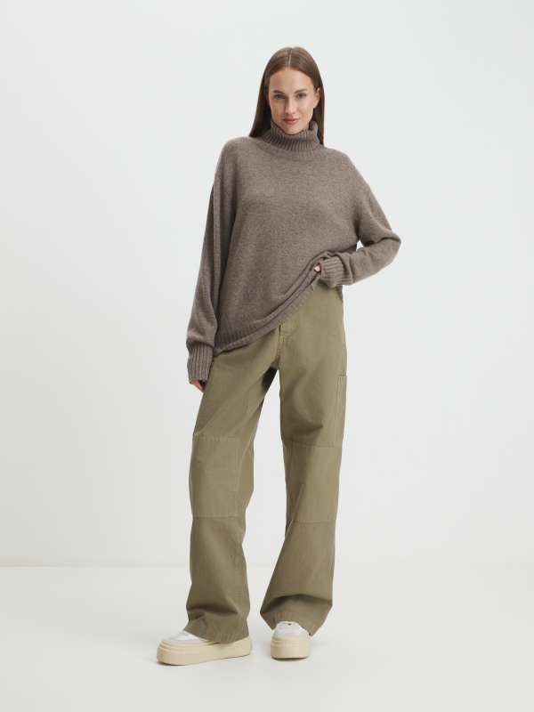 Женский свитер Jacket-1/4269000, серо-коричневый MAISON DAVID купить по оптовым и розничным ценам