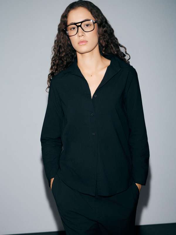 Женская рубашка 2024-574/4501698, черный MAISON DAVID купить по оптовым и розничным ценам