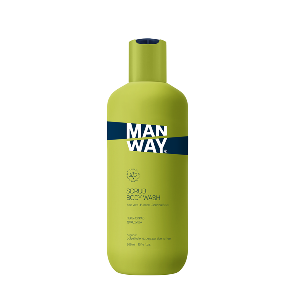 Гель-скраб для душа / SCRUB BODY WASH 300 мл MAN WAY купить по оптовым и розничным ценам