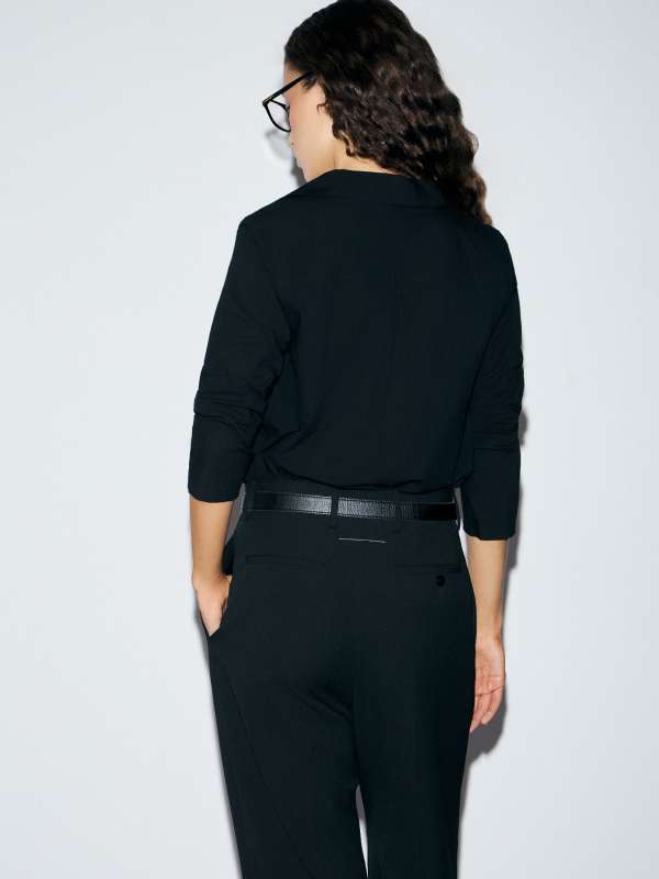 Женская рубашка 2024-574/4501698, черный MAISON DAVID купить по оптовым и розничным ценам