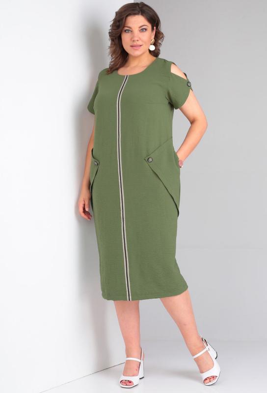 Платье Diamant 1896 хаки Diamant купить по оптовым и розничным ценам