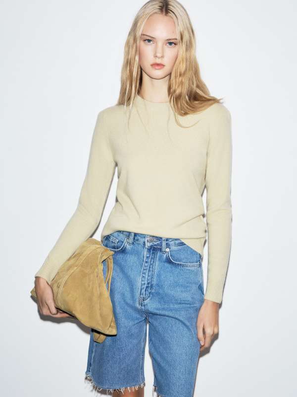 Женский джемпер NZ2802/3348567, пшеничный MAISON DAVID купить по оптовым и розничным ценам