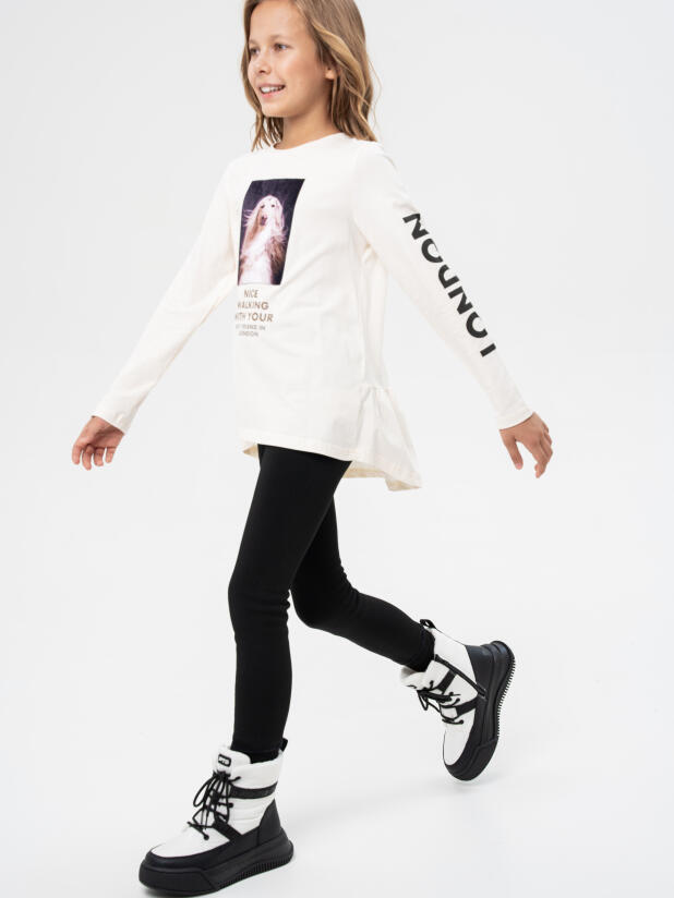 Джемпер трикотажный для девочек (футболка с длинными рукавами) 32521461 PlayToday купить по оптовым и розничным ценам