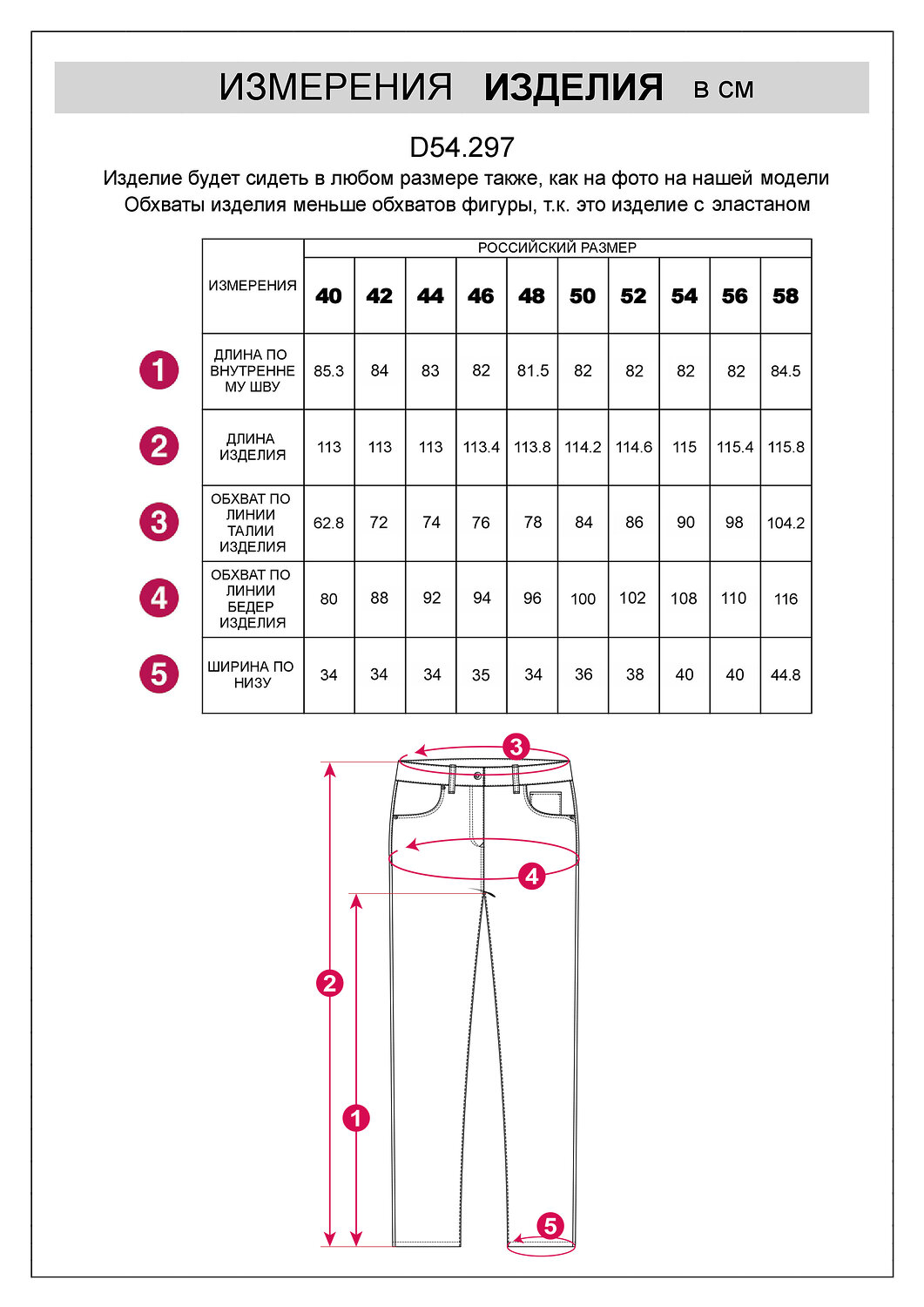 Джинсы D54.297/507024 VILATTE купить по оптовым и розничным ценам