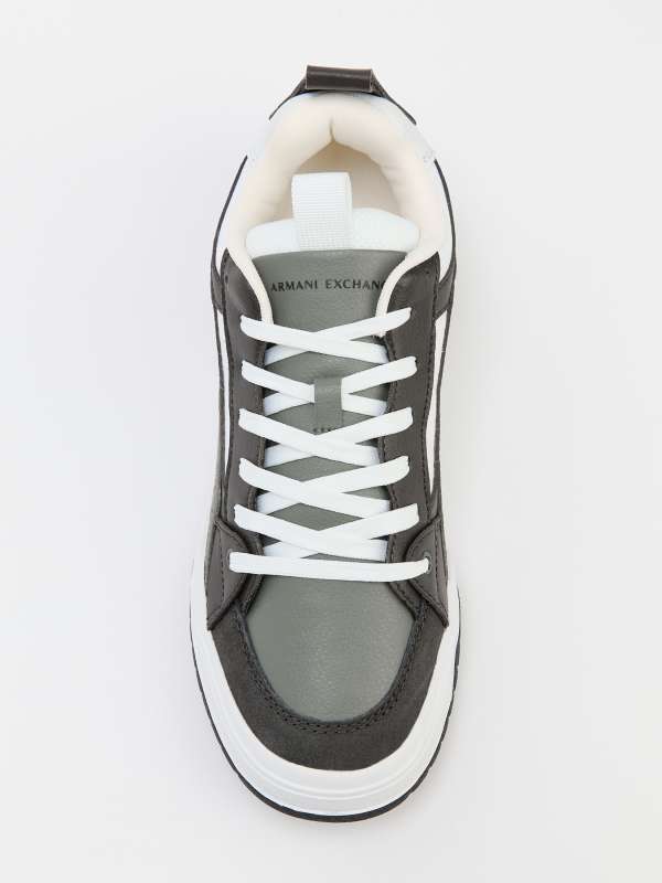 Мужские кеды XUX222/4079317, серо-зеленый ARMANI EXCHANGE купить по оптовым и розничным ценам