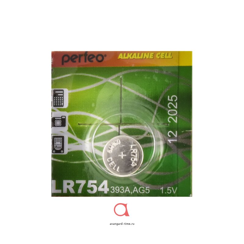 PERFEO LR754/10BL Alkaline Cell 393A AG5