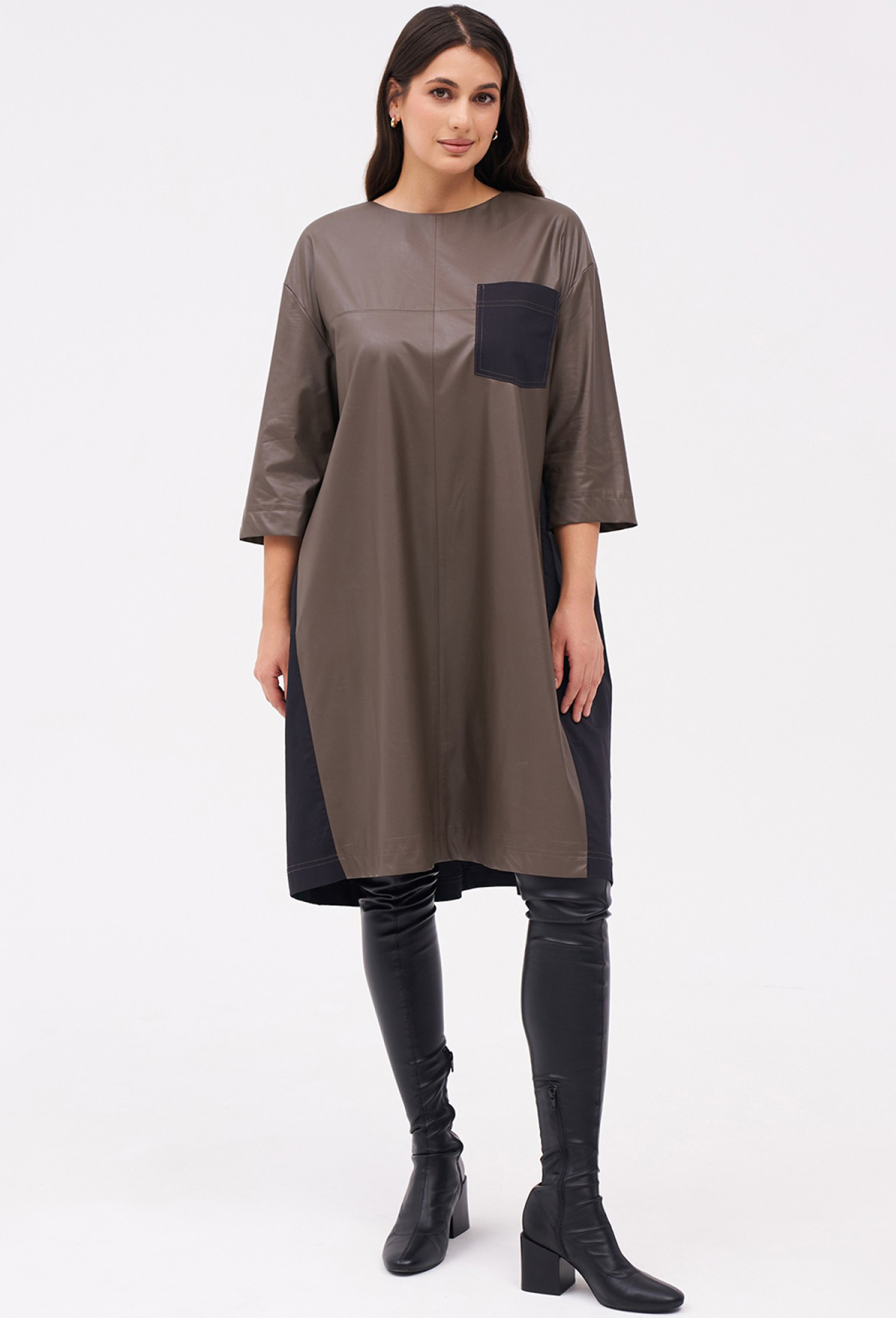 Платье KaVari 1096 коричневый KaVari купить по оптовым и розничным ценам