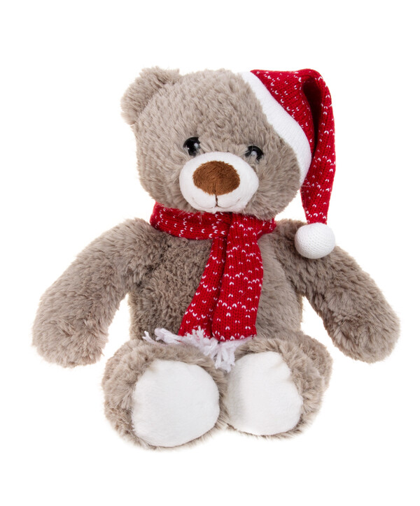 Мишка в колпаке и шарфе, 35 см, мягкая игрушка Gulliver, коллекция Holiday 81-HK0159A1A Gulliver toys купить по оптовым и розничным ценам