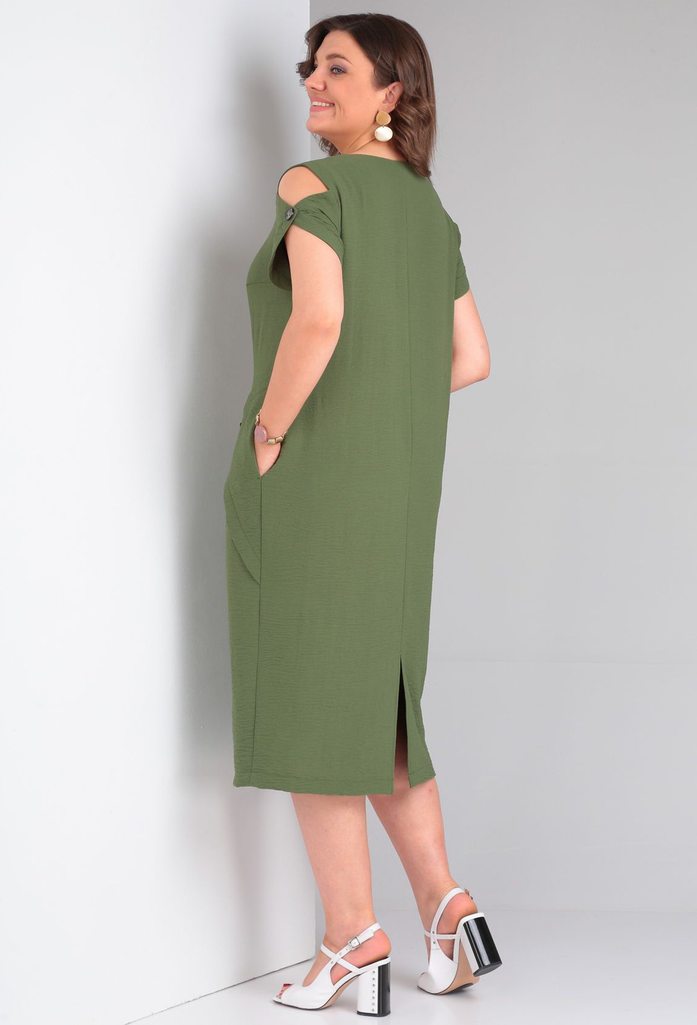 Платье Diamant 1896 хаки Diamant купить по оптовым и розничным ценам