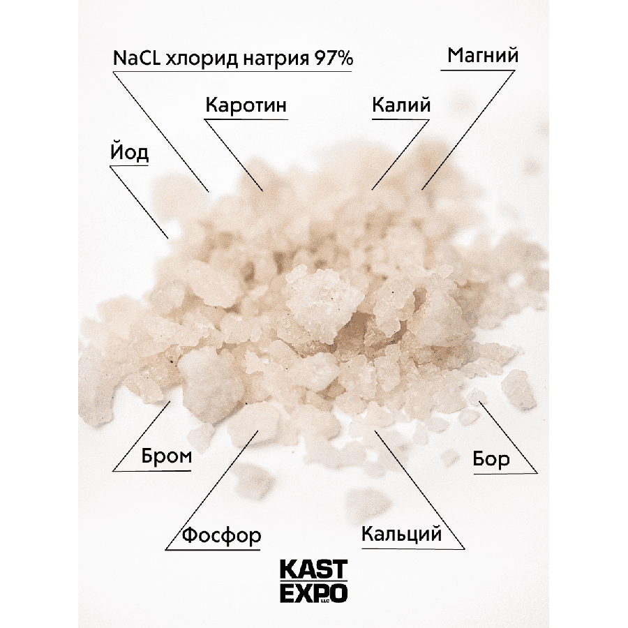 Соль крымская для ванны / KAST-EXPO 1000 гр KAST-EXPO купить по оптовым и розничным ценам