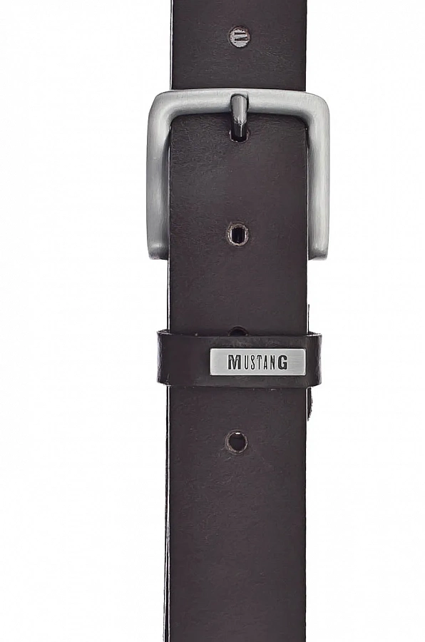 Ремень Leather belt in 35mm with buckle in satined, blackened silver MG2001R01-0691 Mustang купить по оптовым и розничным ценам