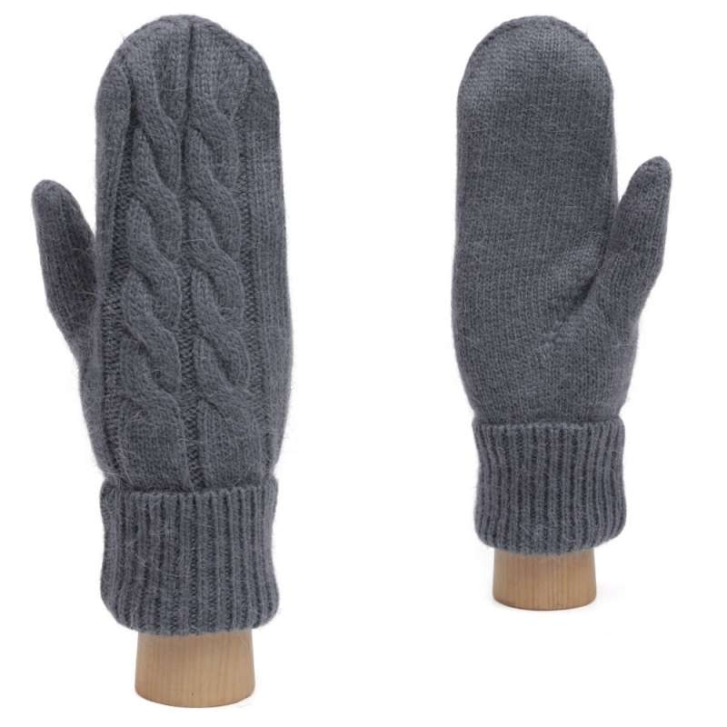 Рукавицы вязаные с "косичкой", ангора, FABRETTI JLF3-29 FABRETTI купить по оптовым и розничным ценам