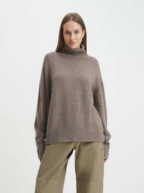 Женский свитер Jacket-1/4269000, серо-коричневый MAISON DAVID купить по оптовым и розничным ценам