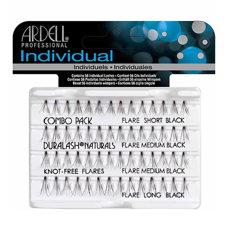 Пучки ресниц безузелковые комбинированные, черные / Duralash Naturals Knot-Free Flairs Combo Pack Black ARDELL купить по оптовым и розничным ценам