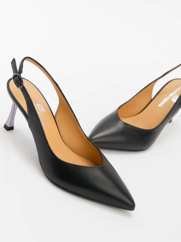 Женские туфли с открытой пяткой (слингбэк) S25454/4515344, черный GIOVANNI FABIANI купить по оптовым и розничным ценам