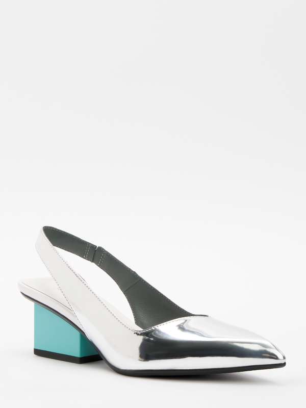 Женские туфли с открытой пяткой (слингбэк) Raila June Raila June/4478645, серебряный UNITED NUDE купить по оптовым и розничным ценам