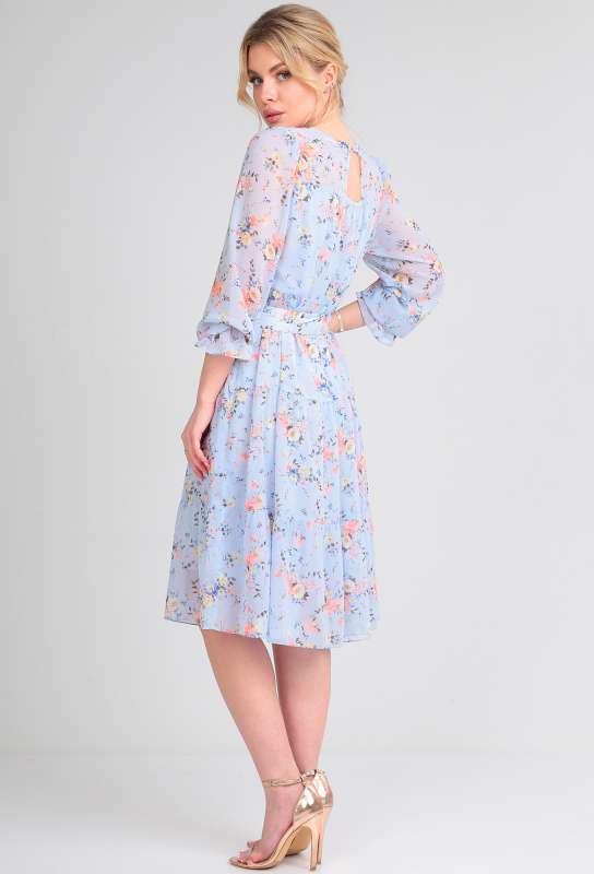 Платье Verita 2202 голубой цветы Verita купить по оптовым и розничным ценам