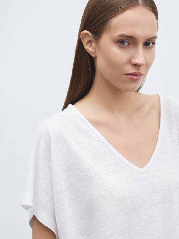 Женская футболка NE2410/4502163, белый MAISON DAVID купить по оптовым и розничным ценам