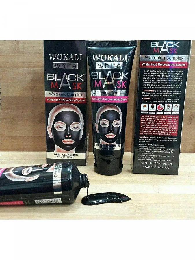 Черная маска для лица Black Mask White 130g  Wokali купить по оптовым и розничным ценам