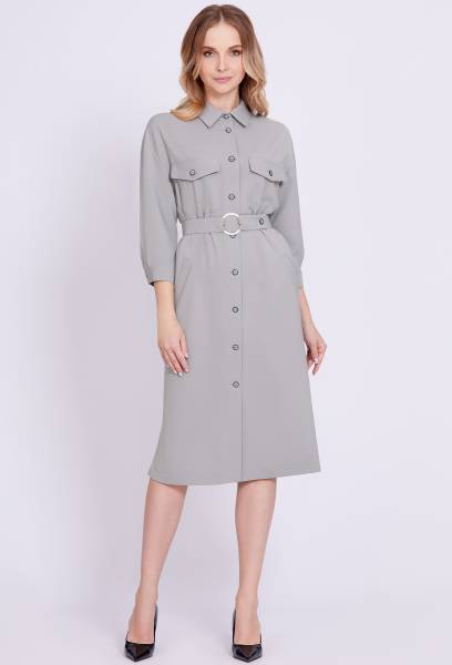Платье Solei 4433 серый Solei купить по оптовым и розничным ценам