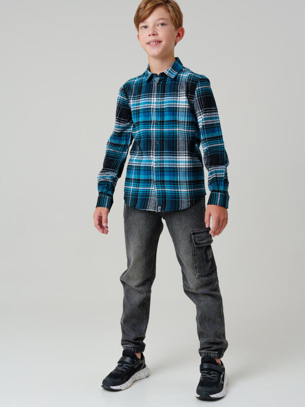 Рубашка текстильная для мальчиков 32511195 PlayToday купить по оптовым и розничным ценам