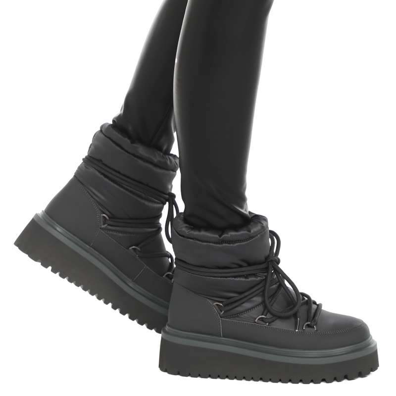 Женские дутики AJ1462-6-9/3657654, темно-серый TENDANCE купить по оптовым и розничным ценам