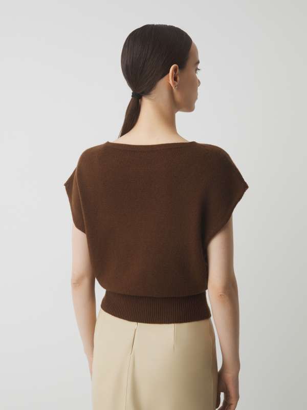 Женский жилет HJ703331/4539014, шоколадный MAISON DAVID купить по оптовым и розничным ценам