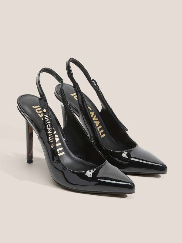 Женские туфли с открытой пяткой (слингбэк) ALYSHA 78RA3S02/4452212, черный JUST CAVALLI купить по оптовым и розничным ценам