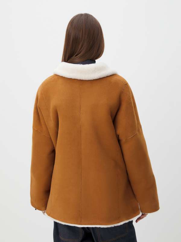 Женская дубленка REGINE_DF/4459538, оранжево-коричневый MAISON DAVID купить по оптовым и розничным ценам