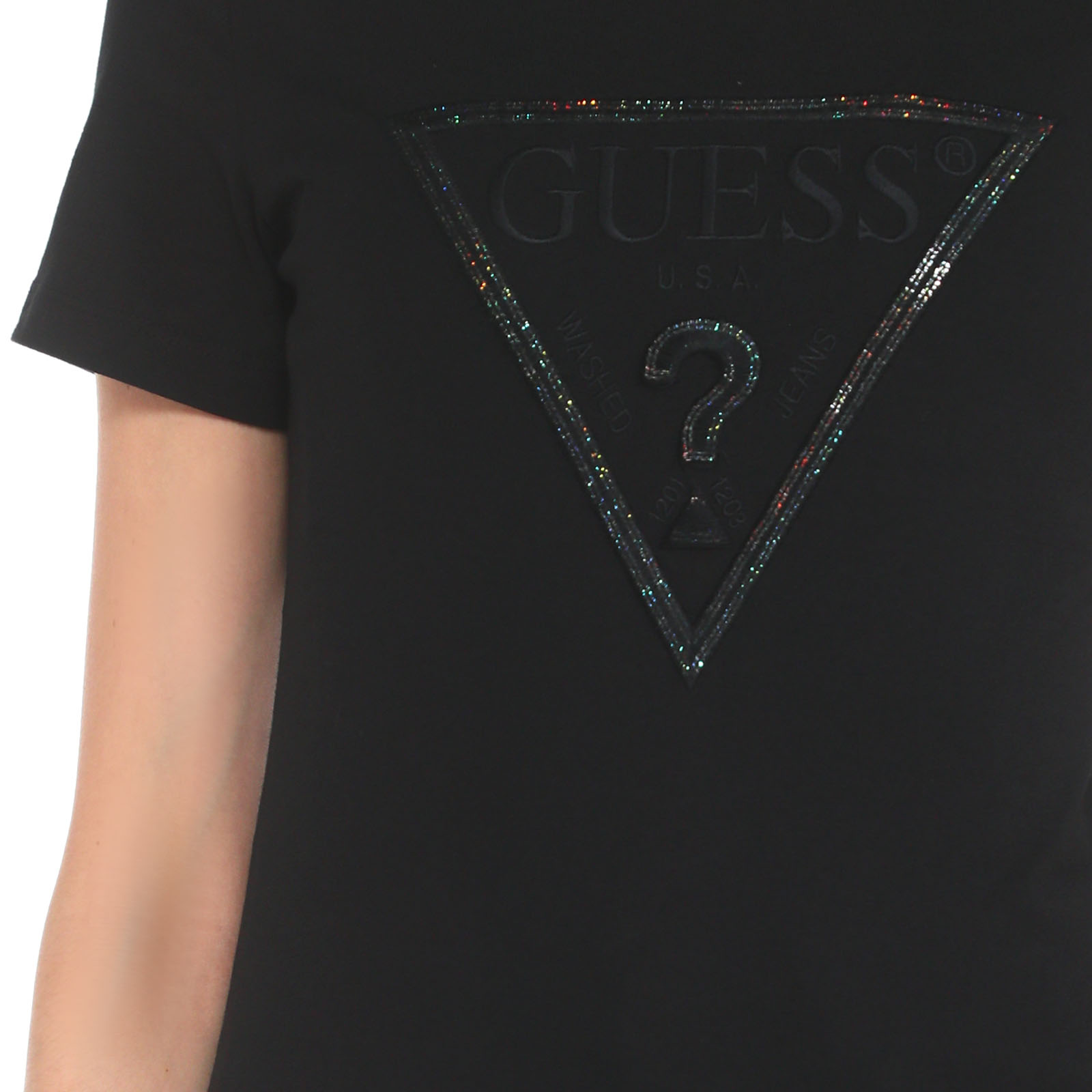 Женская футболка SS CN ANGELINA TEE W3RI19I3Z14/3270805, черный Guess купить по оптовым и розничным ценам