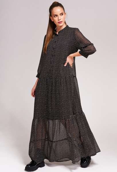 Платье KaVari 1001 т. коричневый горох KaVari купить по оптовым и розничным ценам